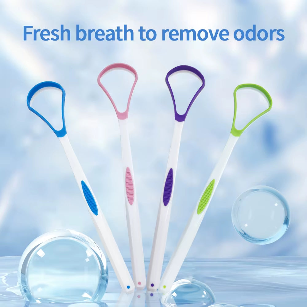 Tongue Scraper Brush Soft Silicone Cleaning the Surface of Tongue Oral Cleaning Brushes Cleaner Fresh Breath Health