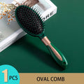 Hair Massage Comb – Air cushion, anti-static, detangles for straight or curly hair.