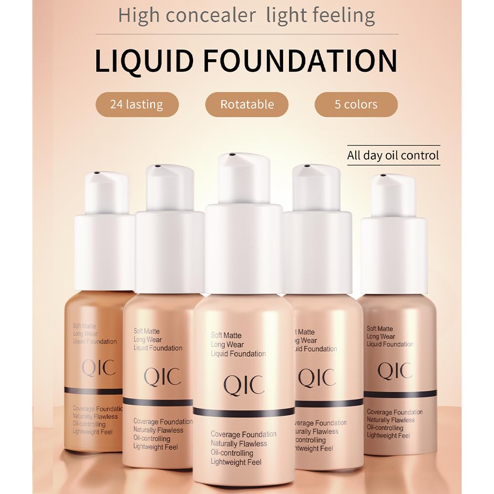 Matte Foundation – Full coverage, oil-control, waterproof. For women.