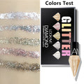 Glitter Liquid Eyeliner Set – 5 colors (white, silver, gold, diamond). Metallic shimmer, waterproof, long-lasting sparkle.