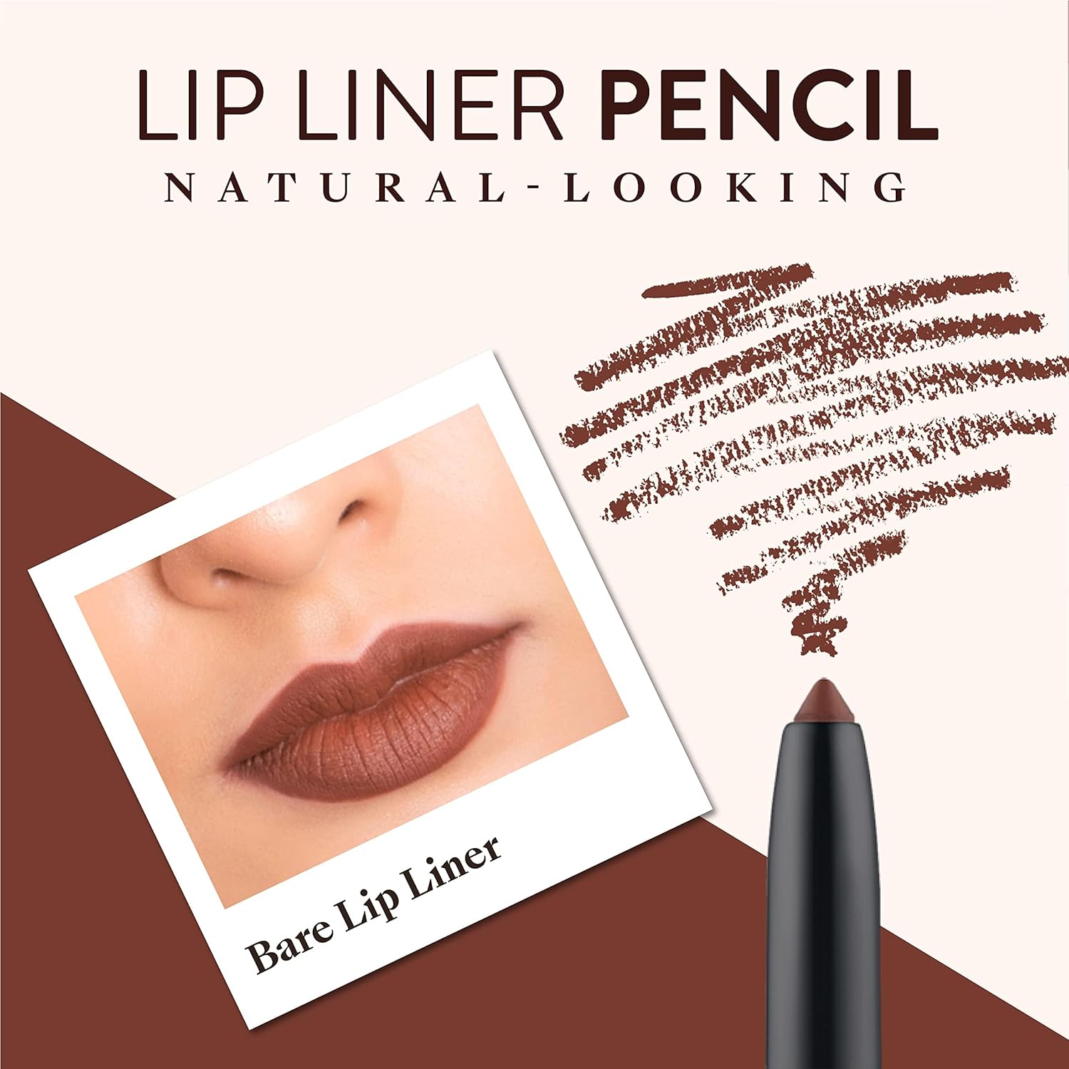 Dark Brown Lip Liner – Waterproof, vegan, and cruelty-free.