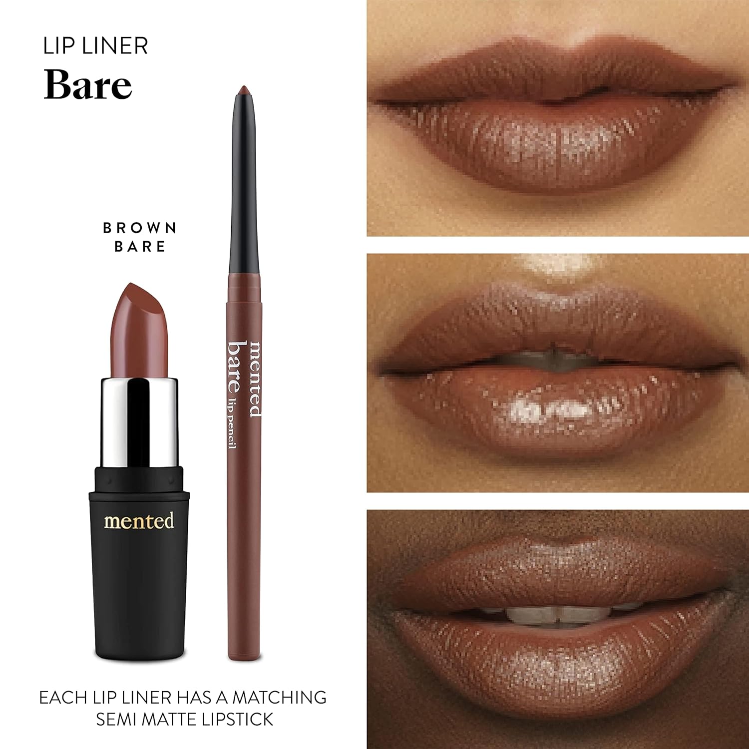 Dark Brown Lip Liner – Waterproof, vegan, and cruelty-free.