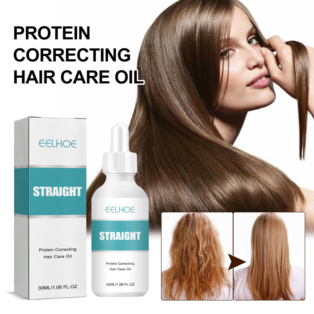 Hair Serum – Protein, anti-frizz, keratin therapy for smoothing and strengthening.