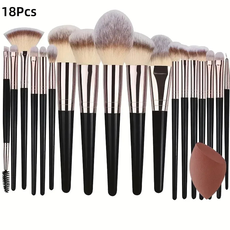 3-20PCS Makeup Brushes – Soft brushes for eyes, face, and blush. Professional tools.