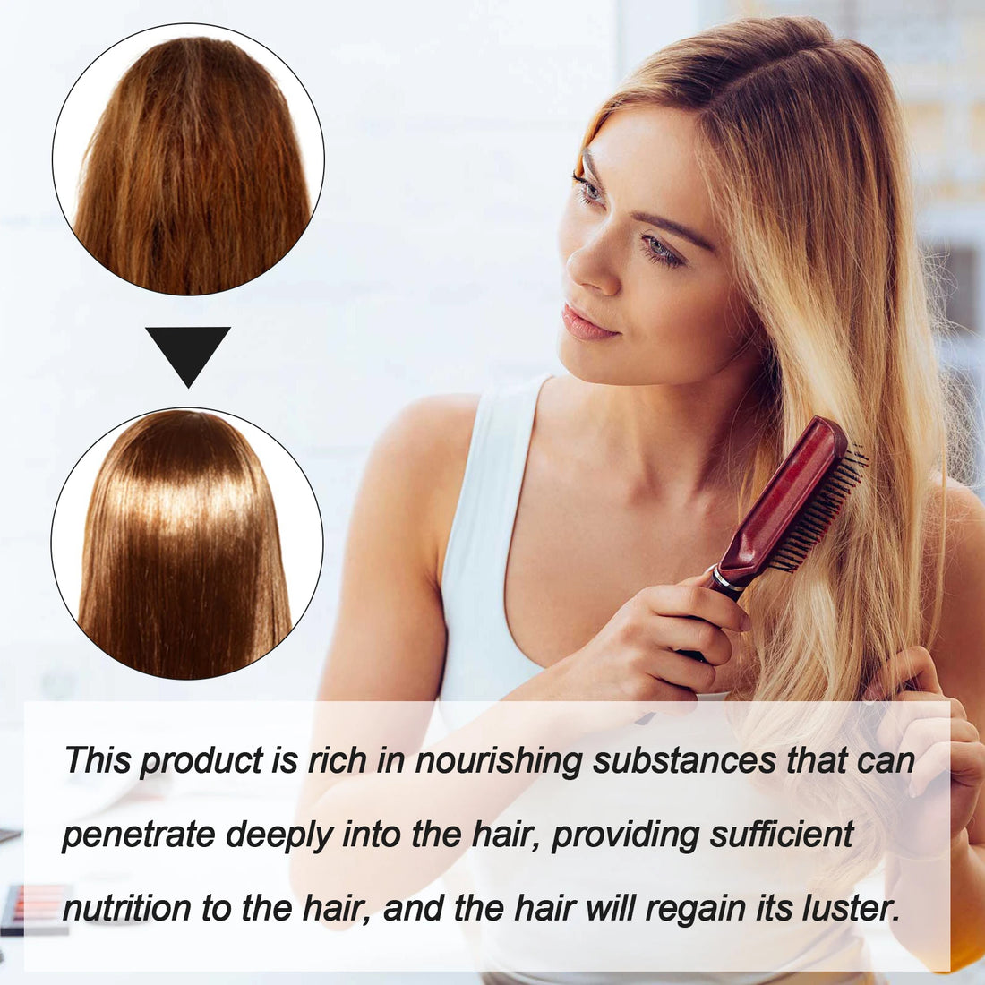 Hair Serum – Protein, anti-frizz, keratin therapy for smoothing and strengthening.