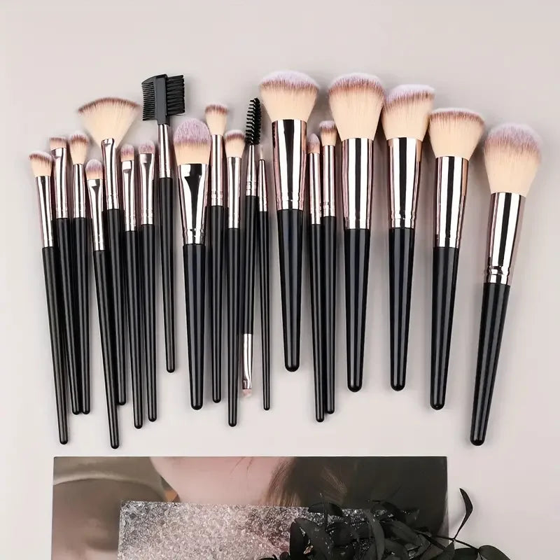 3-20PCS Makeup Brushes – Soft brushes for eyes, face, and blush. Professional tools.