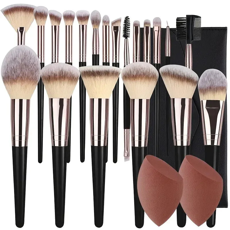 3-20PCS Makeup Brushes – Soft brushes for eyes, face, and blush. Professional tools.