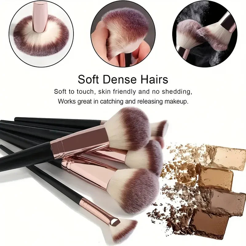 3-20PCS Makeup Brushes – Soft brushes for eyes, face, and blush. Professional tools.