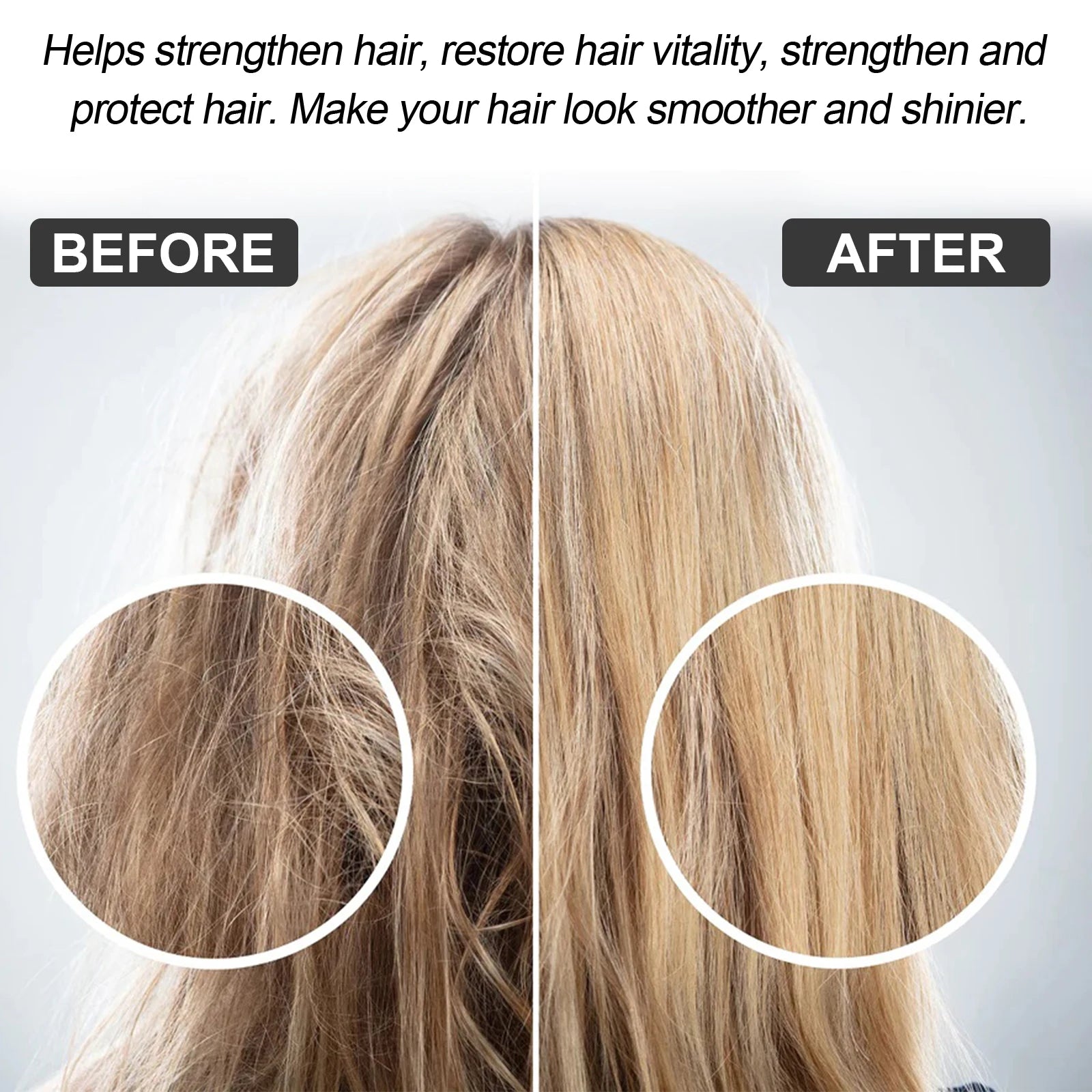 Hair Serum – Protein, anti-frizz, keratin therapy for smoothing and strengthening.