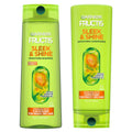 Fructis Sleek & Shine Shampoo (22 oz) + Conditioner (21 oz) – For frizzy, dry hair with plant keratin & argan oil. 1 kit.