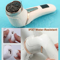 Rechargeable Electric Foot Rasp Electric Pedicure Foot Sander IPX7 Waterproof 2 Speeds to Eliminate Feet Dead Skin and Calluses