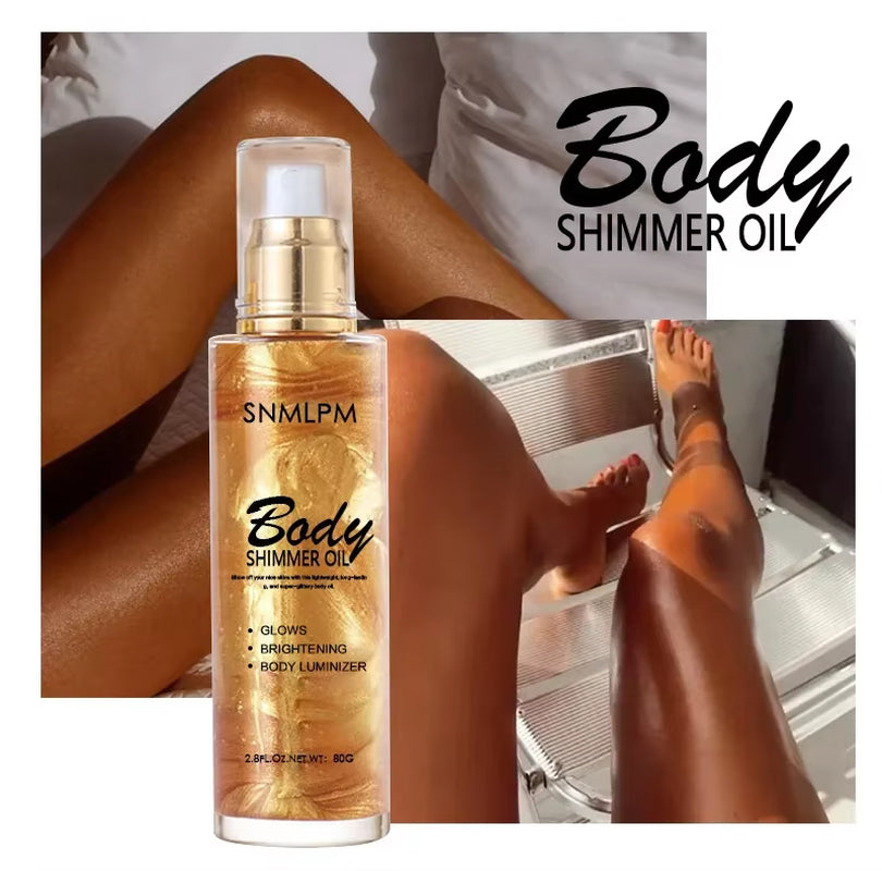 80G Body Luminous Oil Quicksand Highlight Oil Brighten Face Body Repair Highlight Oil Diamond Muscle Body Glitter Oil